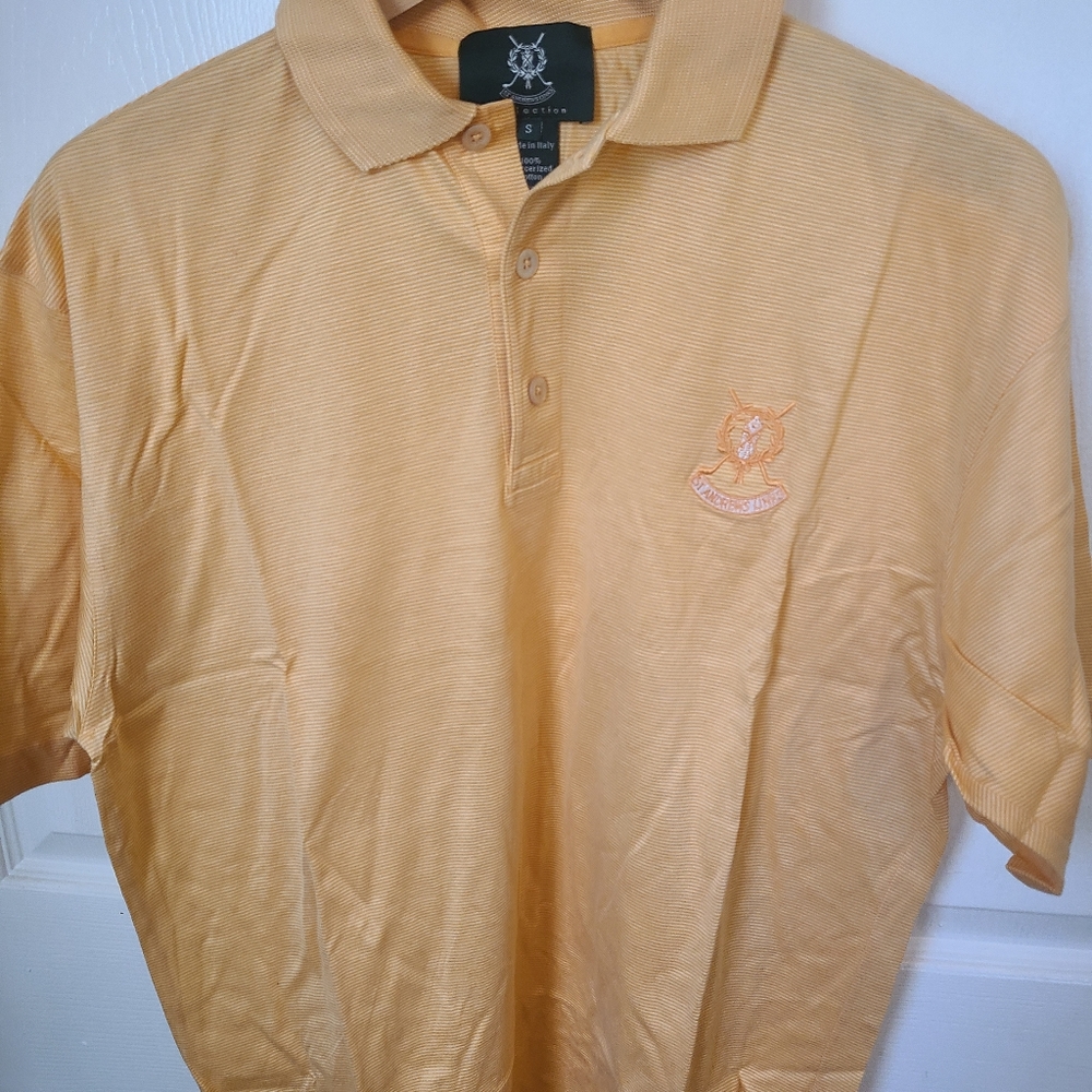 (737) St. Andrew's Links Men's Polo, Size: S Color: Orange